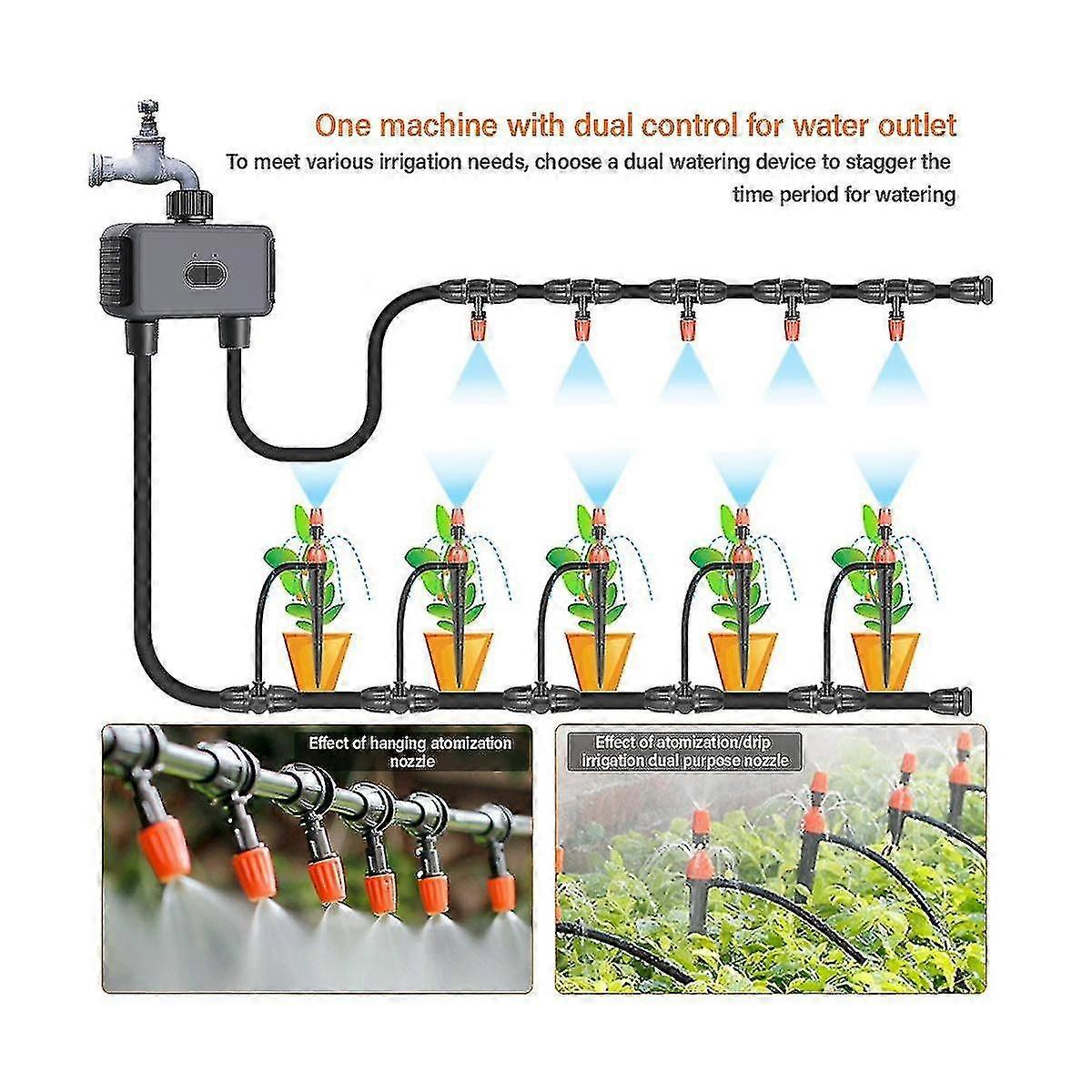 Tuya Wifi Smart Valve Automatic Water Timer Outdoor Farm Garden Intelligent Sprinkler Timer Work Fo