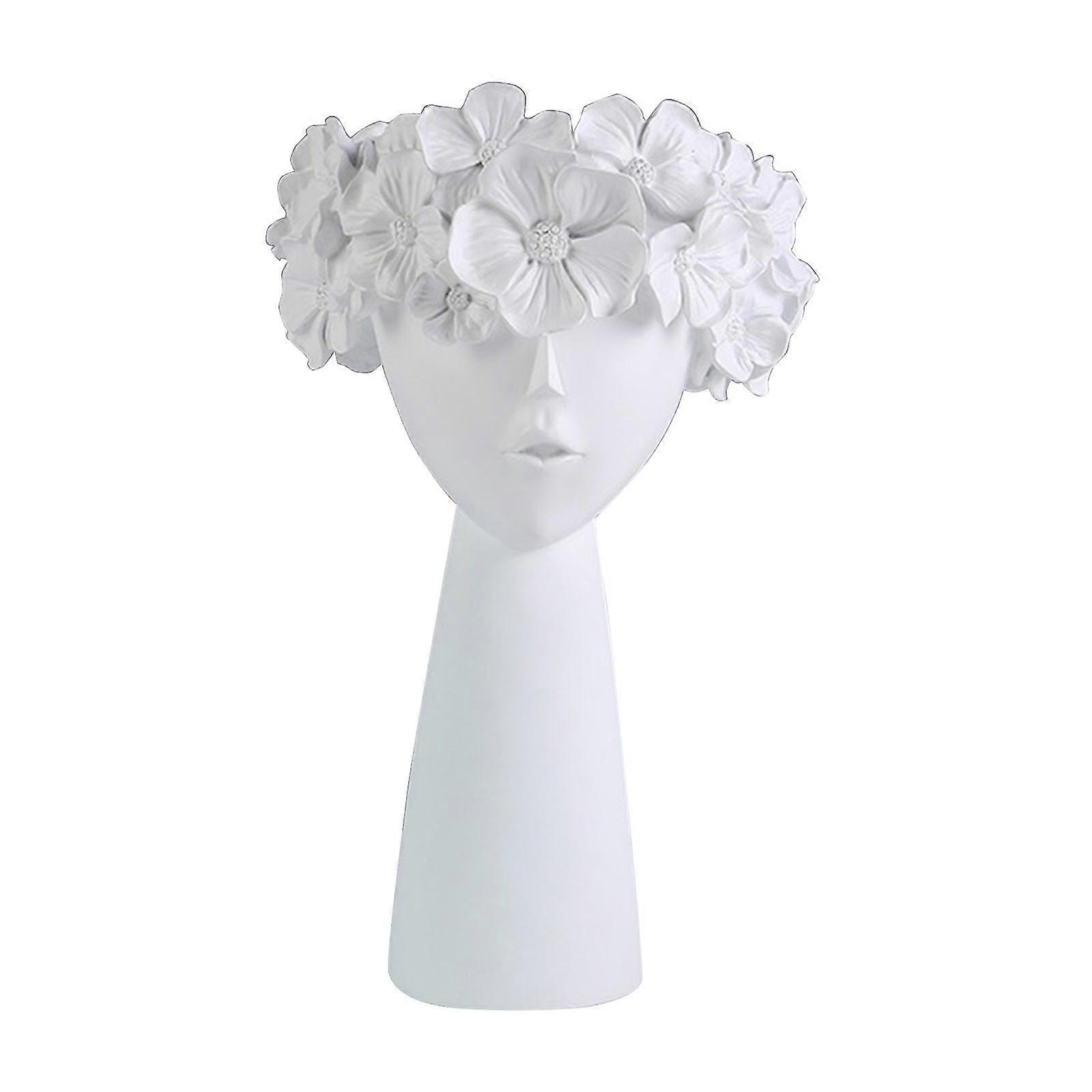 זר פרחים ילדה אגרטל קופסת אחסון כתר ראש בובה עציץ משתלה תפאורה-טוב