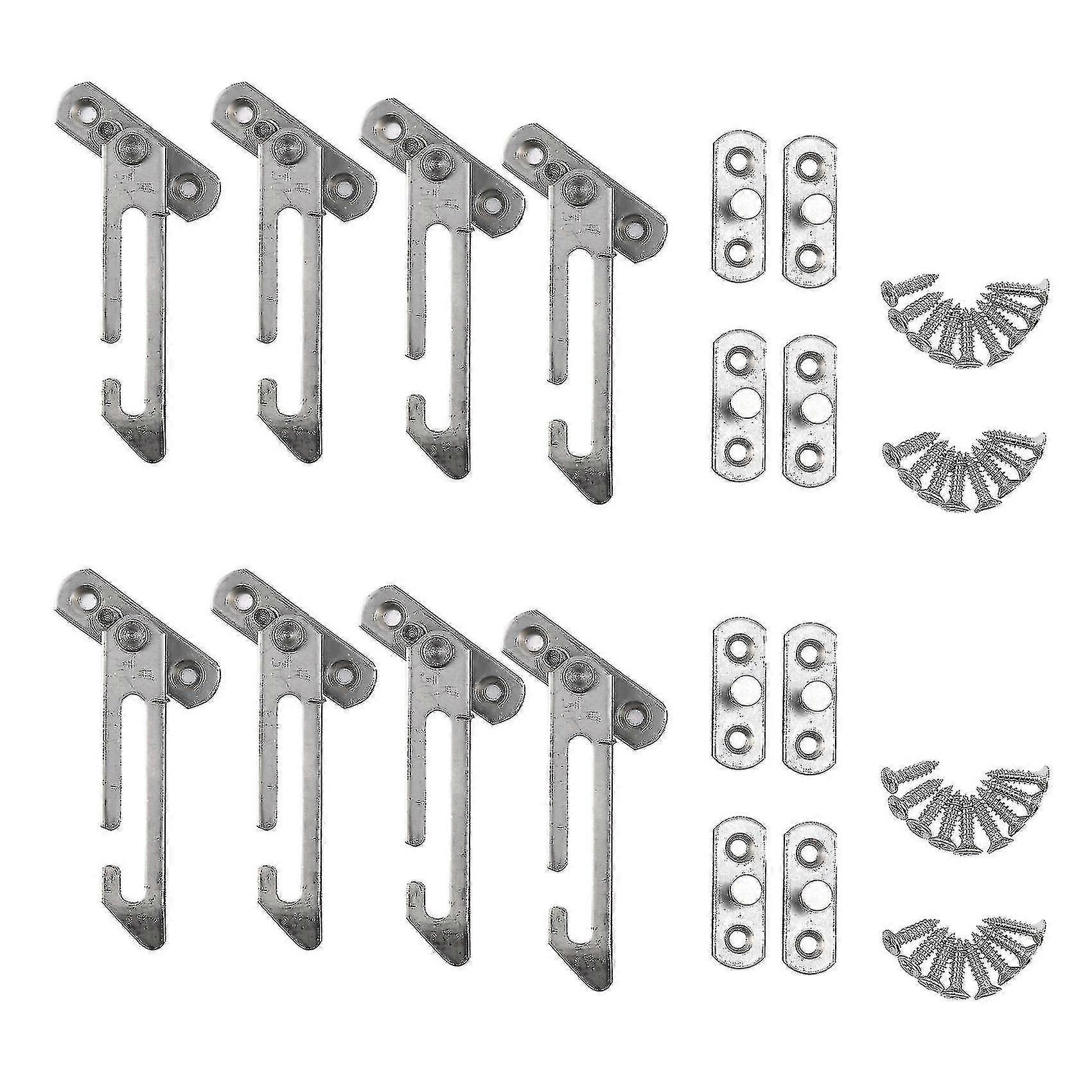 8 Pack Window Restrictor Locks Window Restrictor Hook Stainless Steel Child Lock Restrictor With Sc-k