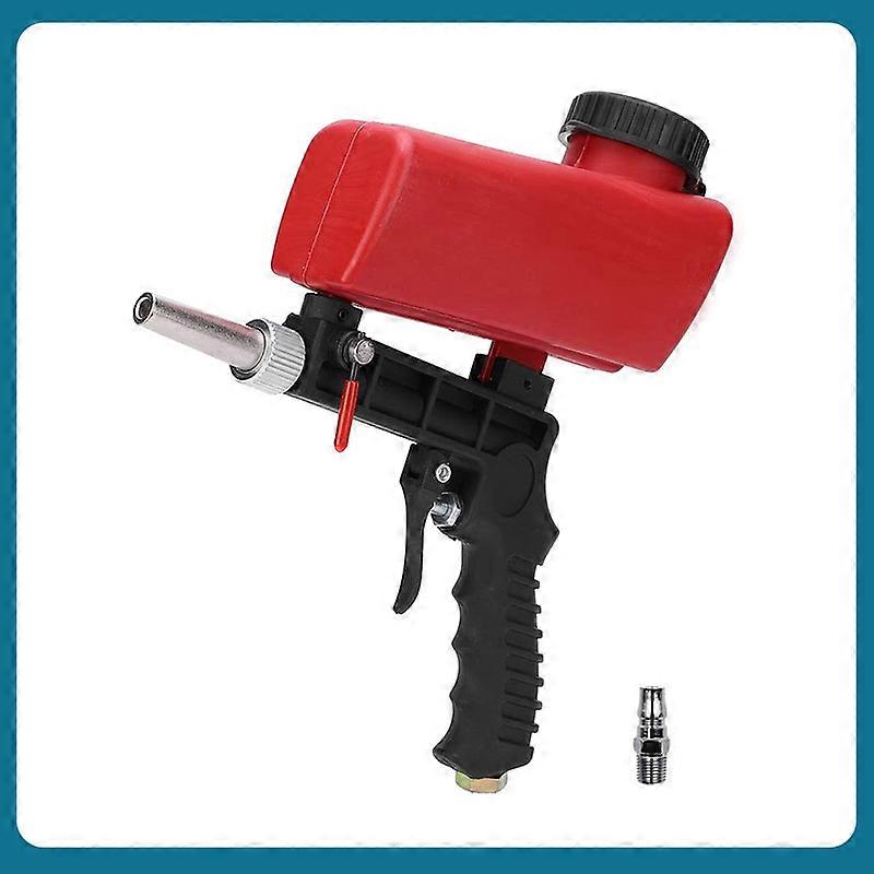 New Advanced Adjustable Sandblasting Gun 90psi With Adjustable Medium Flow Valve Portable Small Sand Blaster Pneumatic Tool Set