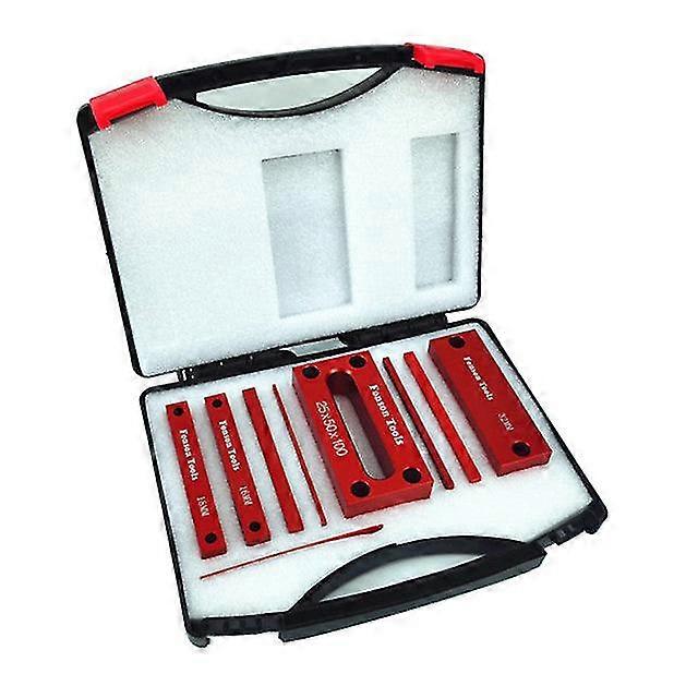 16Pc inch / 9pc metric setup blocks height gauge set, precision aluminum setup bars for router and table saws woodworking set up