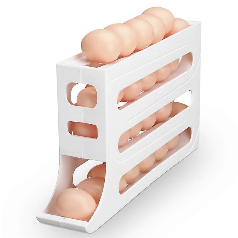 Egg Holder for Fridge Egg Dispenser for Refrigerator 4 Layer