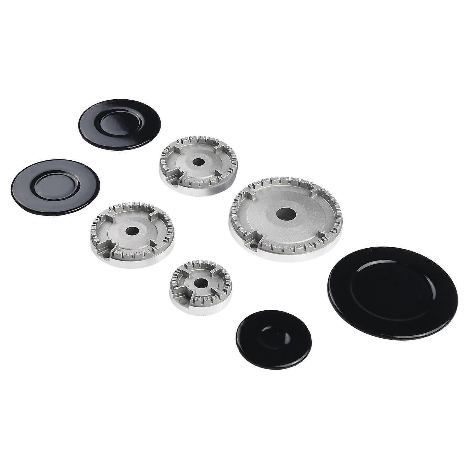 Gas Stove Burner Lid Set Materials Ensures Durability and Performance Uniform Heat Distribution Easy to Clean After Cooking