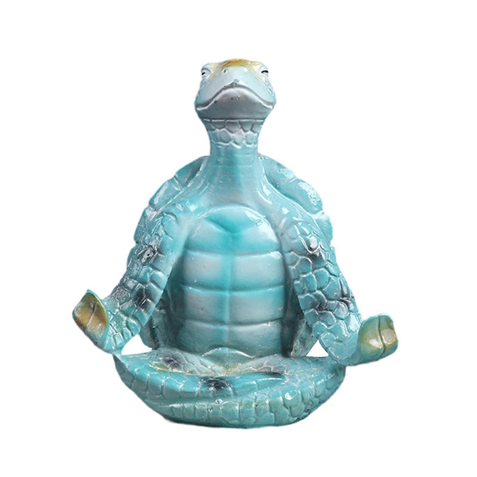 Meditation Turtle Statue Modern Tabletop Ornament for Office Bookshelf Shelf