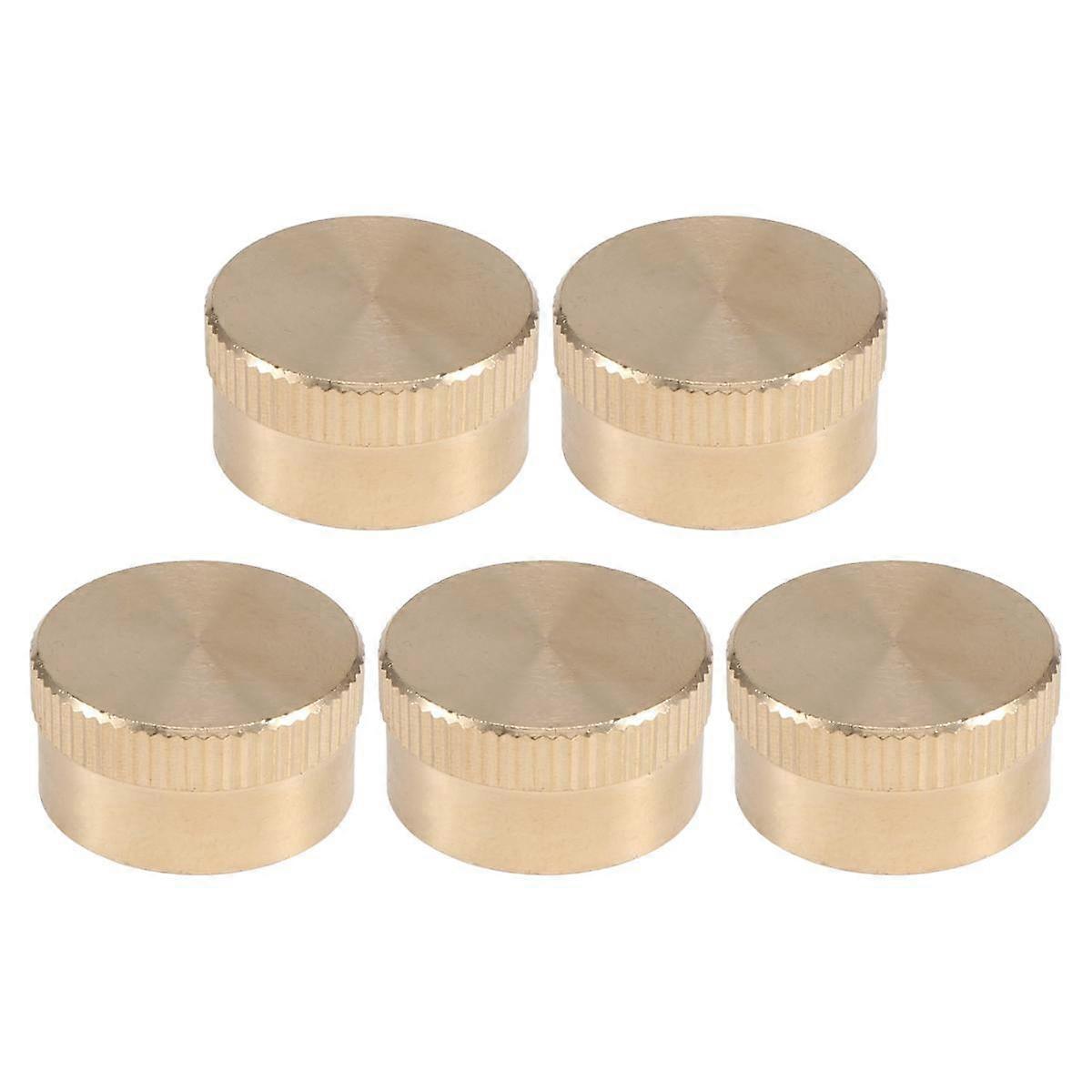 5 stycken massivt mässingspåfyllningslock 1 LB propanflasklock Gastankcylinder förseglat lock Skyddslock för utomhusspis