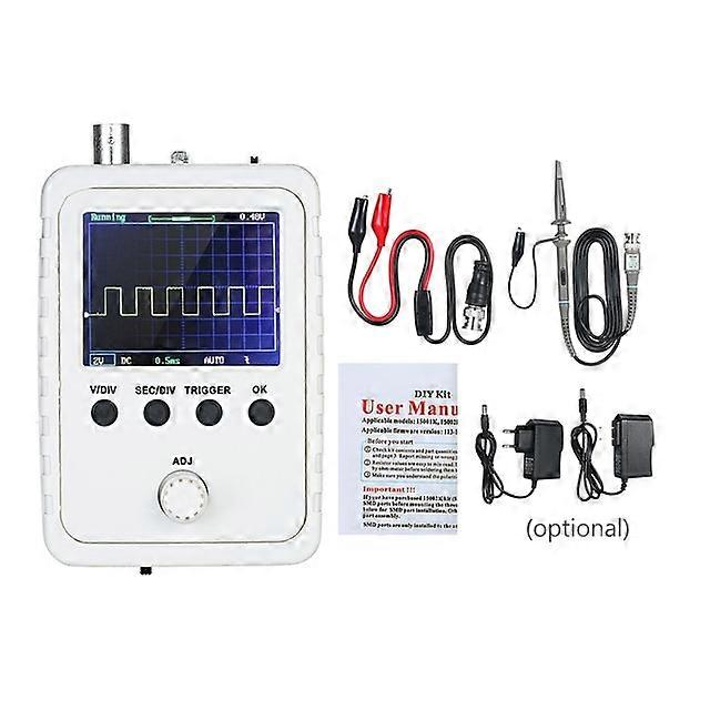 KKmoon 2.4" TFT Digital Oscilloscope Kit with Power Adapter and BNC-Clip Cable Probe DS0150 (Assembled Finished Machine)