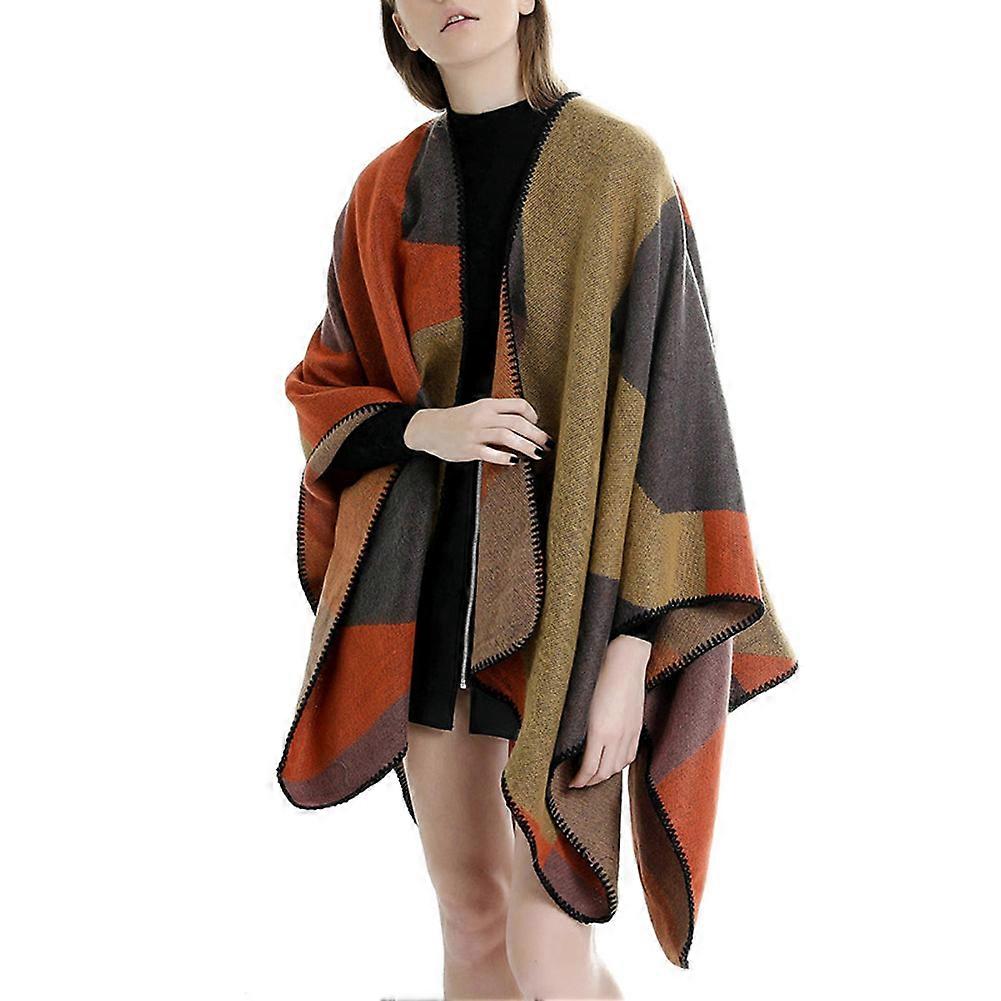 Femei Toamna Culoare Splice eșarfă cald Soft Muffler moda Accesorii de iarnă Shawl Wrap