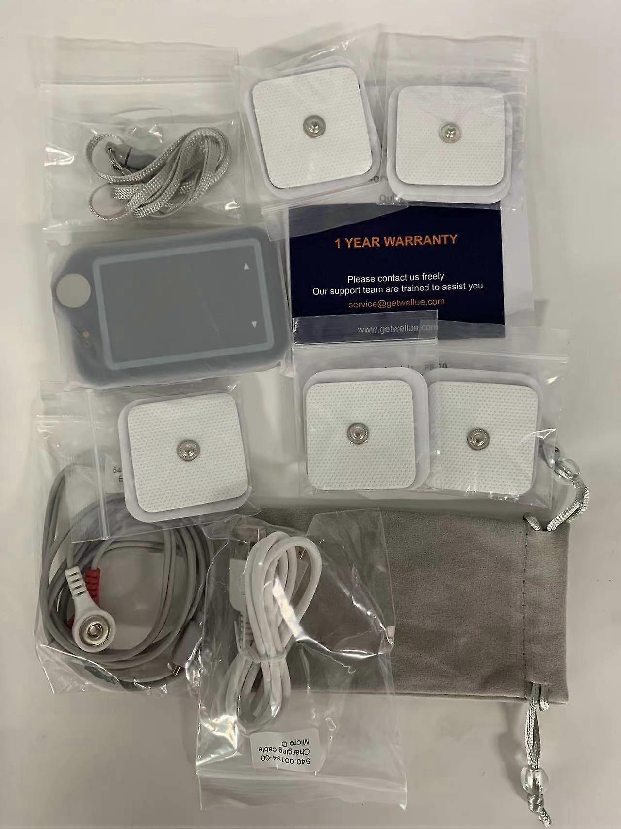 Redkid Viatom Wellue Checkme Heart Mate Enregistreur Holter portable avec rapport d’analyse AI-ECG P