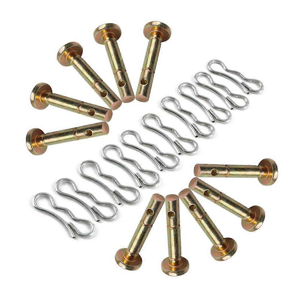 10 Pcs Shear Pins + 10 Pcs Cotters Pins for Snowblower- 738-04124 and 714-04040 Replacement for Sno