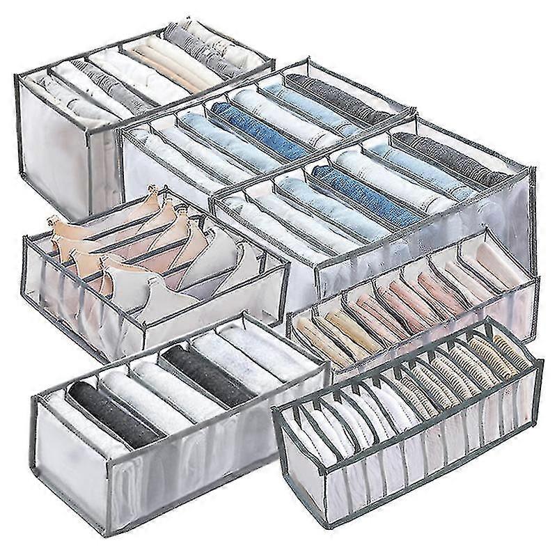 6 Sizes Optional Wardrobe Clothes Organizer 7 Grids/9 Grids/11 Grids, Closet Organizers And Storage Baskets, Clothing Storage Bins,washable Foldable D