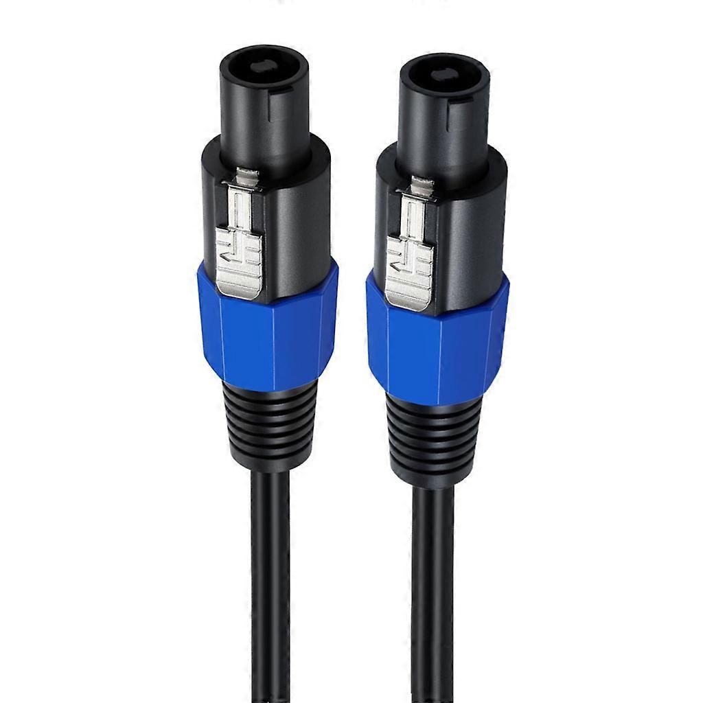 Speakon Fiação de Extensão 12AWG Cabo Macho para Macho com Mecanismo de Bloqueio de Torção