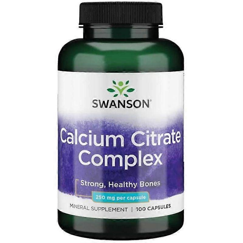 Swanson Calcium Citrate Complex 250mg Capsules 100