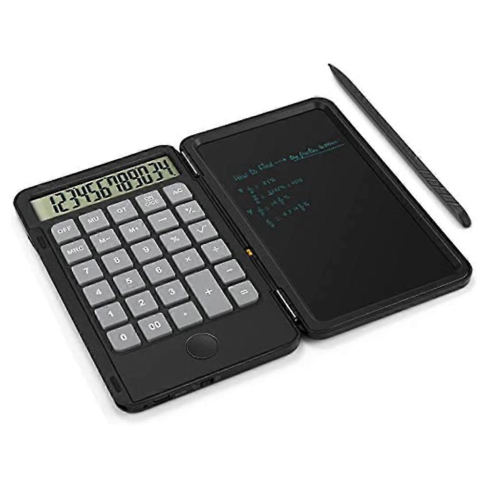 Calculator, Standard Function Desktop Calculator With 6.5 Inch Lcd Writing Tablet For Daily And Bas