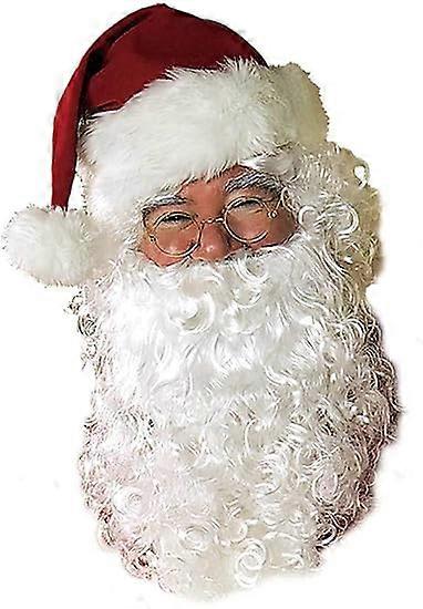 Men's Value Santa Beard and Wig Set