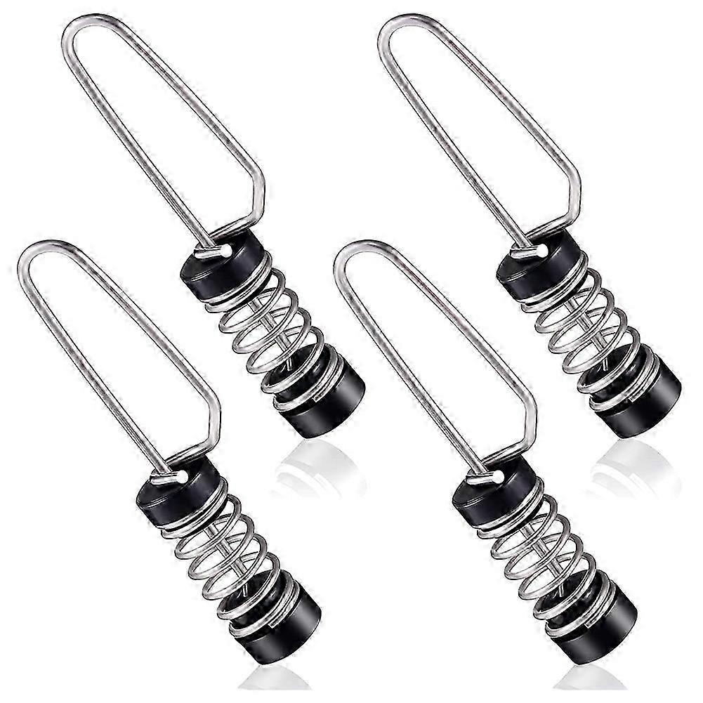 4PCS الصيد العلم مقاطع الفولاذ المقاوم للصدأ البحرية قارب العلم مقاطع لخطوط الركائز هوائيات حبل سارية العلم