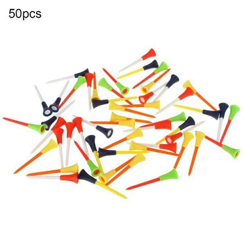 Kaesi 50Pcs/Set 83mm Durable Golf Tees Cushion Top Ball Holder Training Accessories
