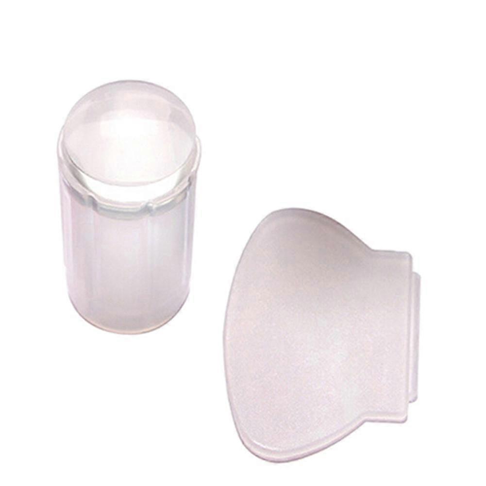Fornnerg Clear Nail Art DIY Jelly Stamper Stamp Scraper Set Polnisches Stamping Scraping Tool