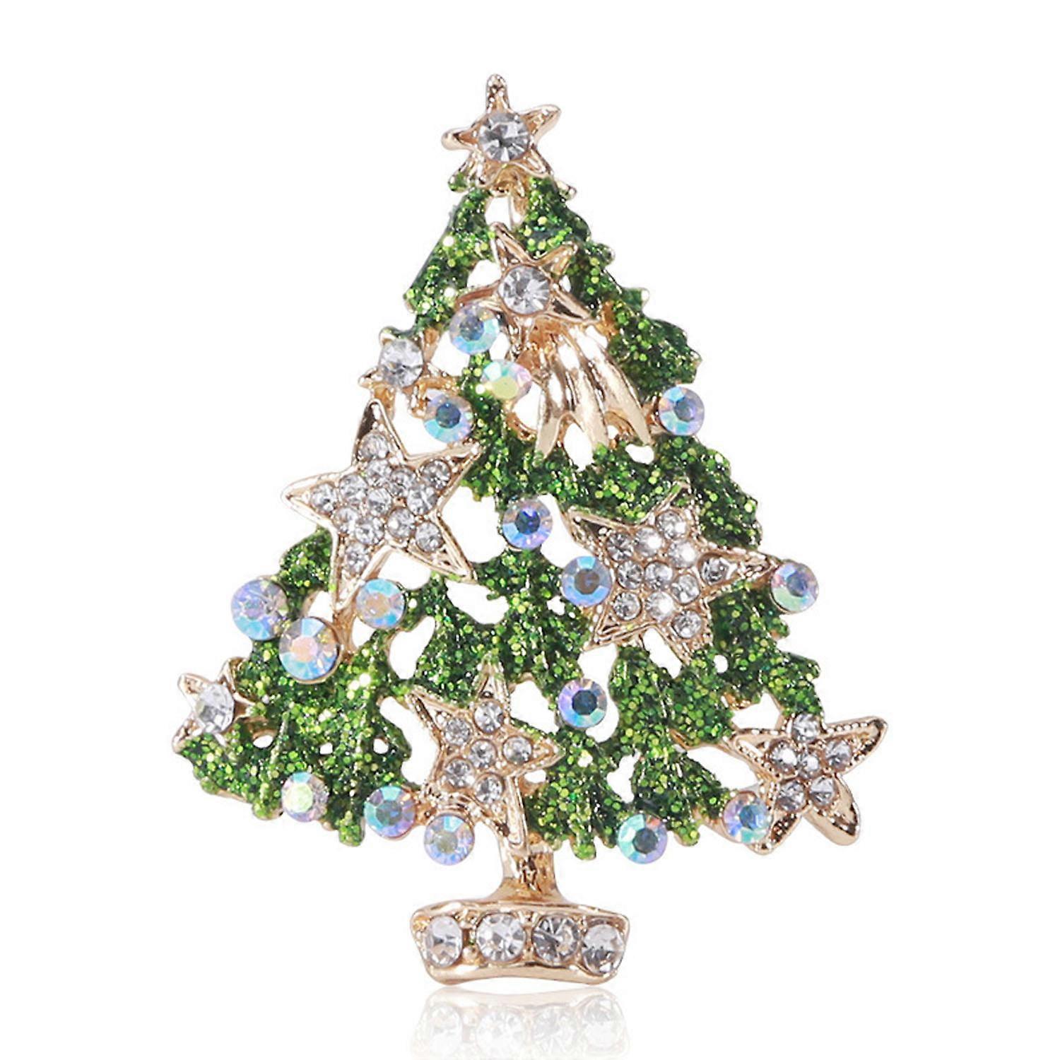 Christmas tree brooch