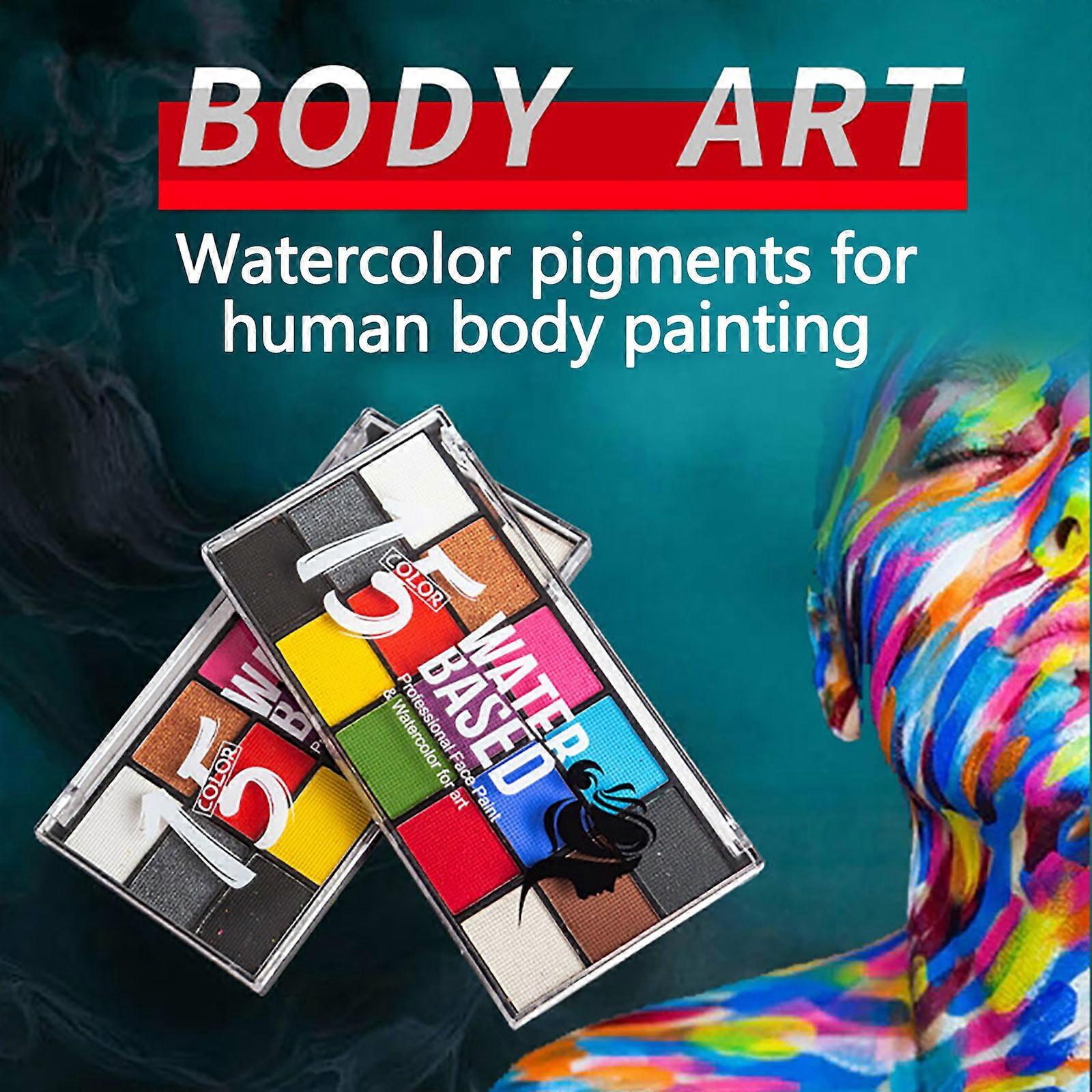 Maquillage Visage Couleur Visage Fluorescent Pot De Peinture Facile À Nettoyer Pigments Solubles Dans L’eau