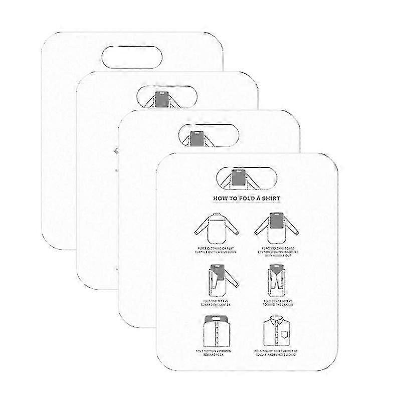 4pcs Schnelles Faltbrett Bequemes Stapelbrett für Erwachsenenkleidung Hemd Essentials Lazy Stacking (haoyi)