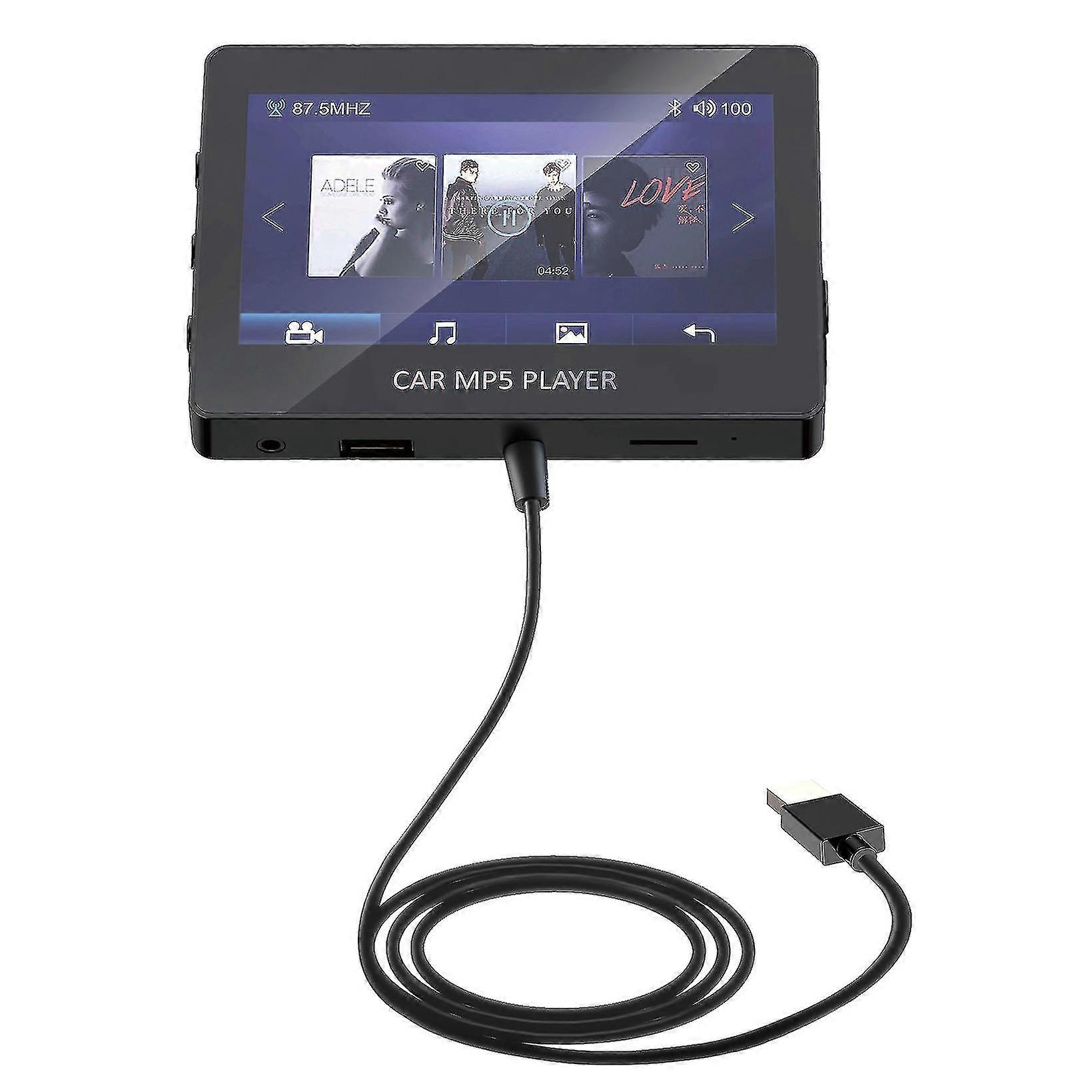 Car Mp5 Player Bluetooth 5.0 Fm Transmitter Support Tf U Disk Music Player Car Player Car Electroni