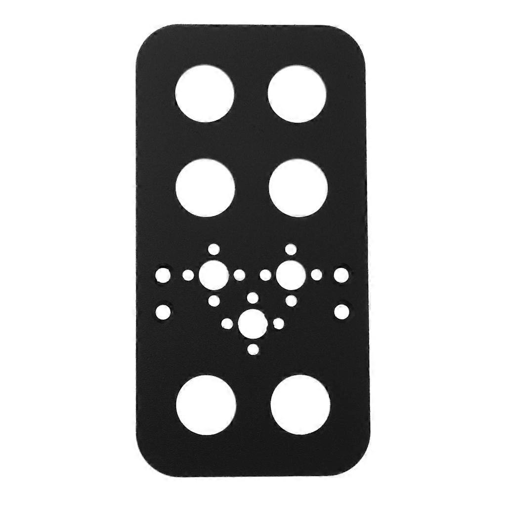 Aluminum Servo Mount Bracket for Steering Gear Flat Mount Black