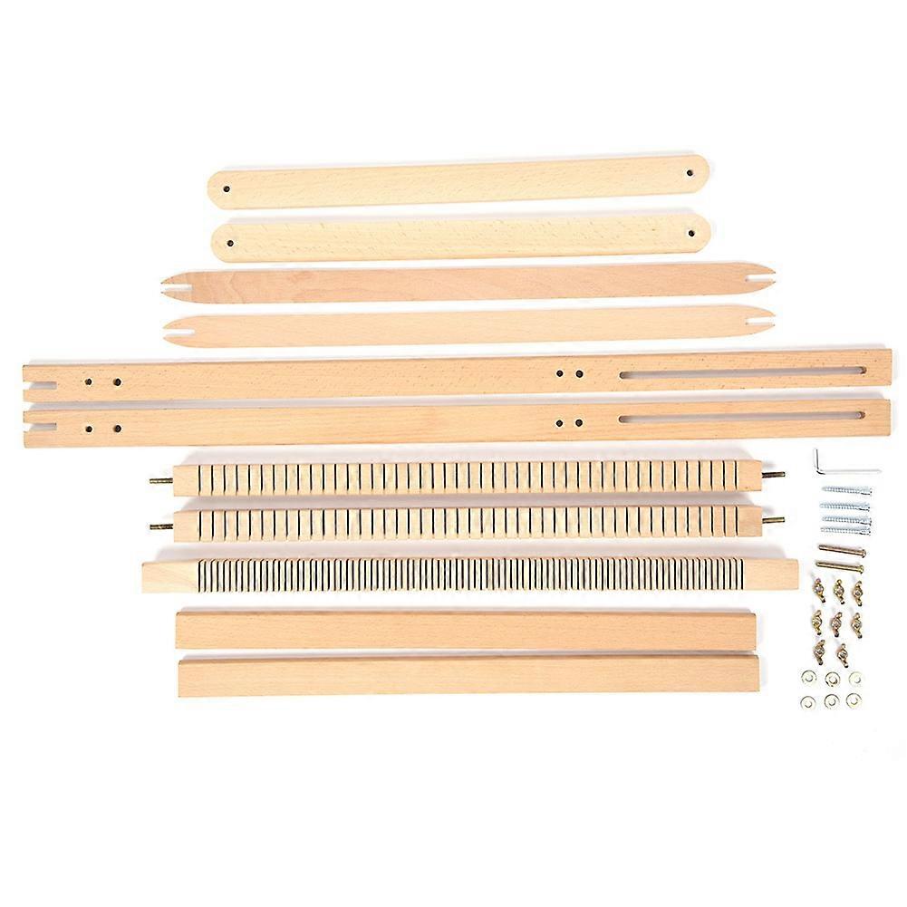 Adjustable Weaving Frame Solid Wood Blanket Scarf DIY Loom Sewing Machine