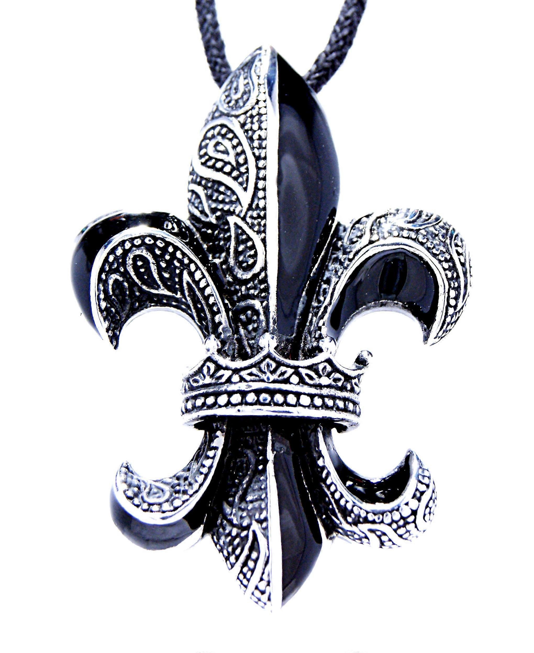 Colgante 14 Flor de lis - Acero inoxidable