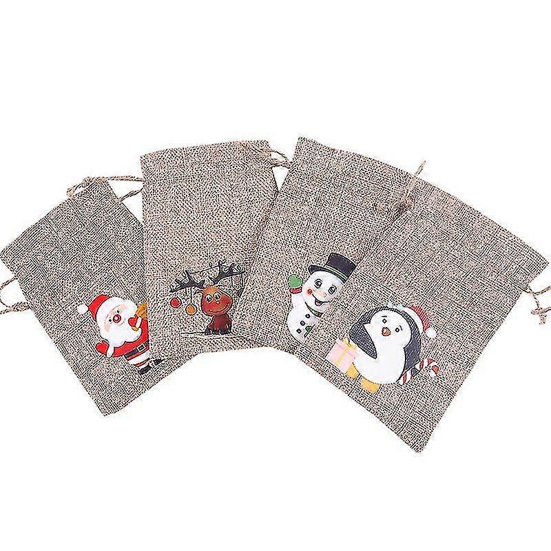 christmas jute burlap gifts bag