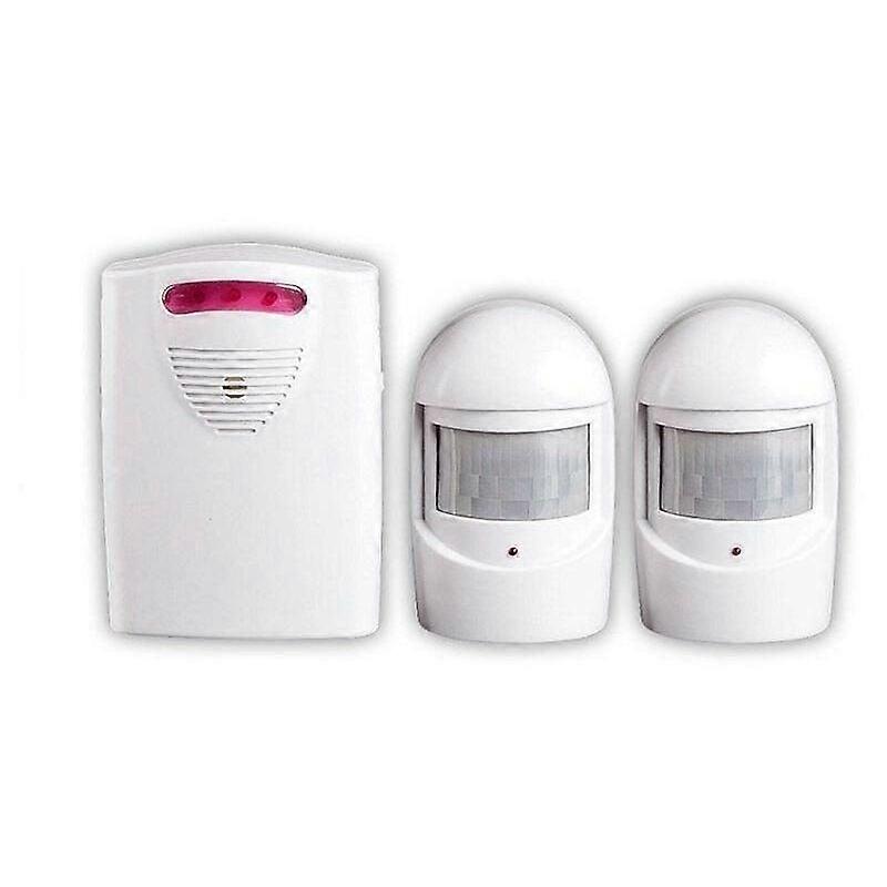 Security Alarm Systems, 1 Receiver and 2 Weatherproof PIR Motion Detectors for Yard/Garage/Barn,Wireless Siren Kit for Port and Window Security Protec