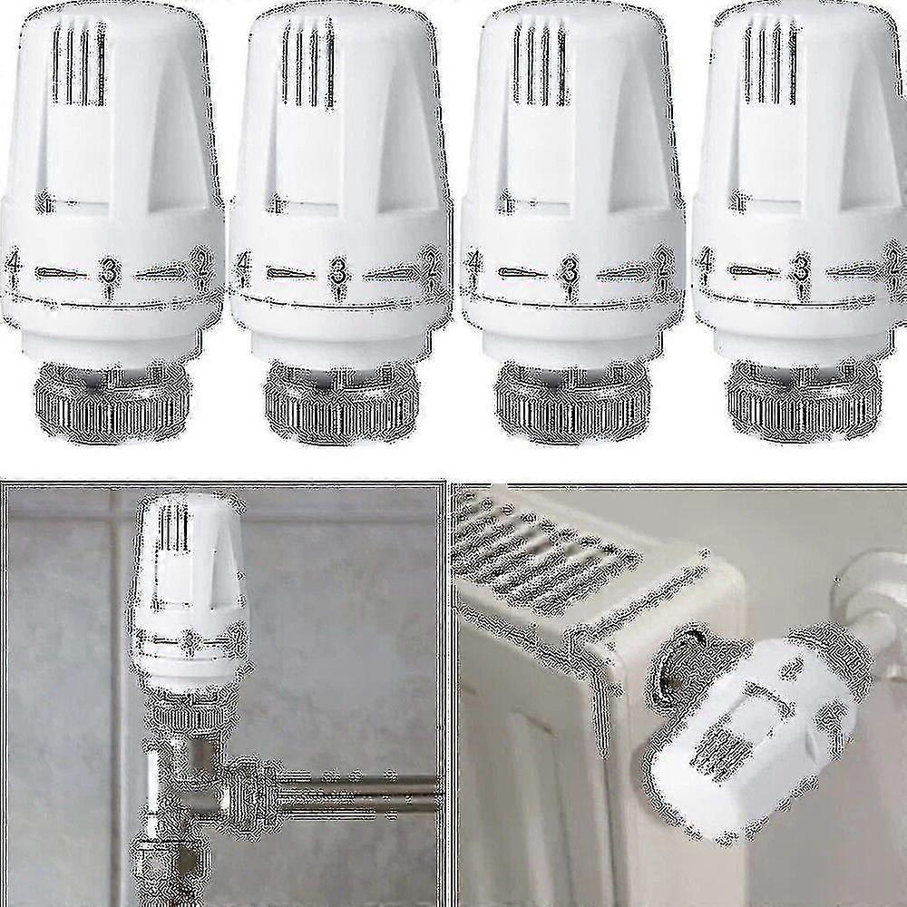 4x Thermostatic Head Radiator Controller Thermostatic Head Heating Valve M30 X 1.5