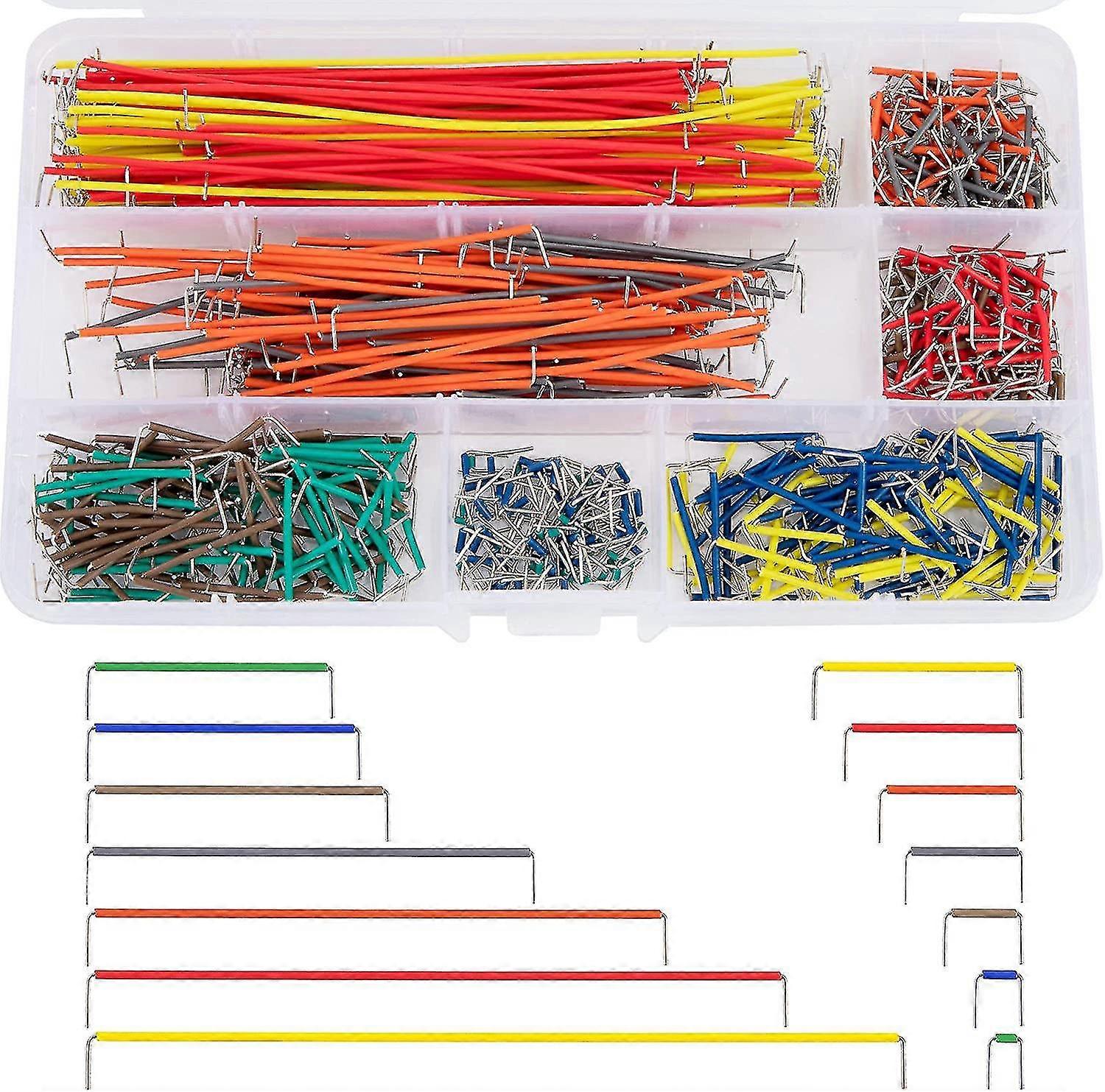 Breadboard Jumper Cable Wire Kit Mle Vers Mle 14 Assorties Longueur Avec Bote De Rangement 560 Pices