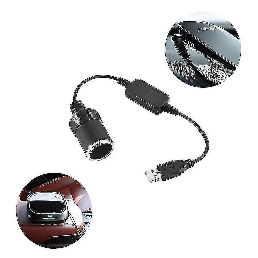 Auto Konverter Adapter USB-Anschluss zu 12V Zigarettenanzünder Buchse Weibliches Netzkabel