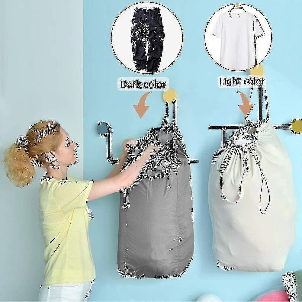 أكياس غسيل قابلة للغسل مع مقابض، تخزين الملابس القذرة لسكن الجامعي أو