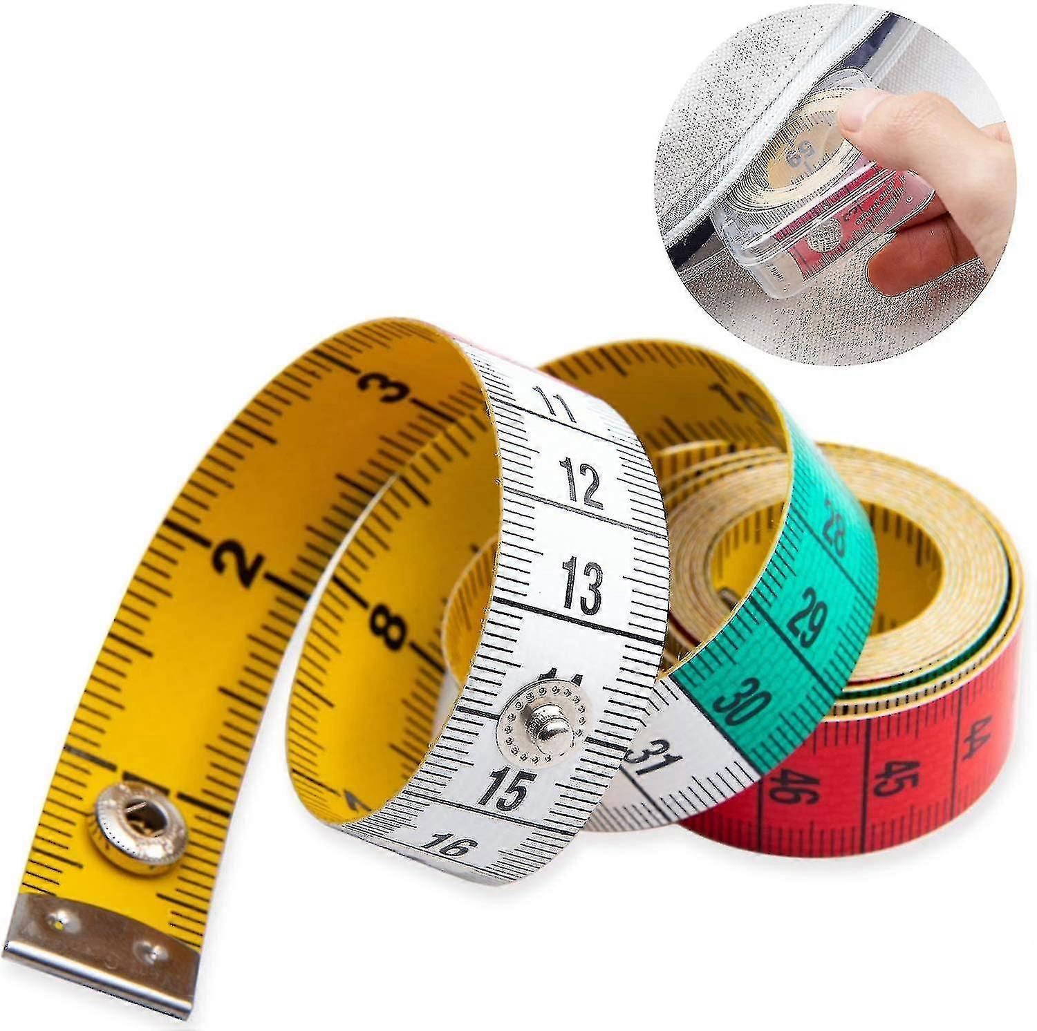 Tape Measure Measuring Tape Craft Measurements,60-inch/150-cm Soft Multicolor Tape Measure Body Measuring Tape