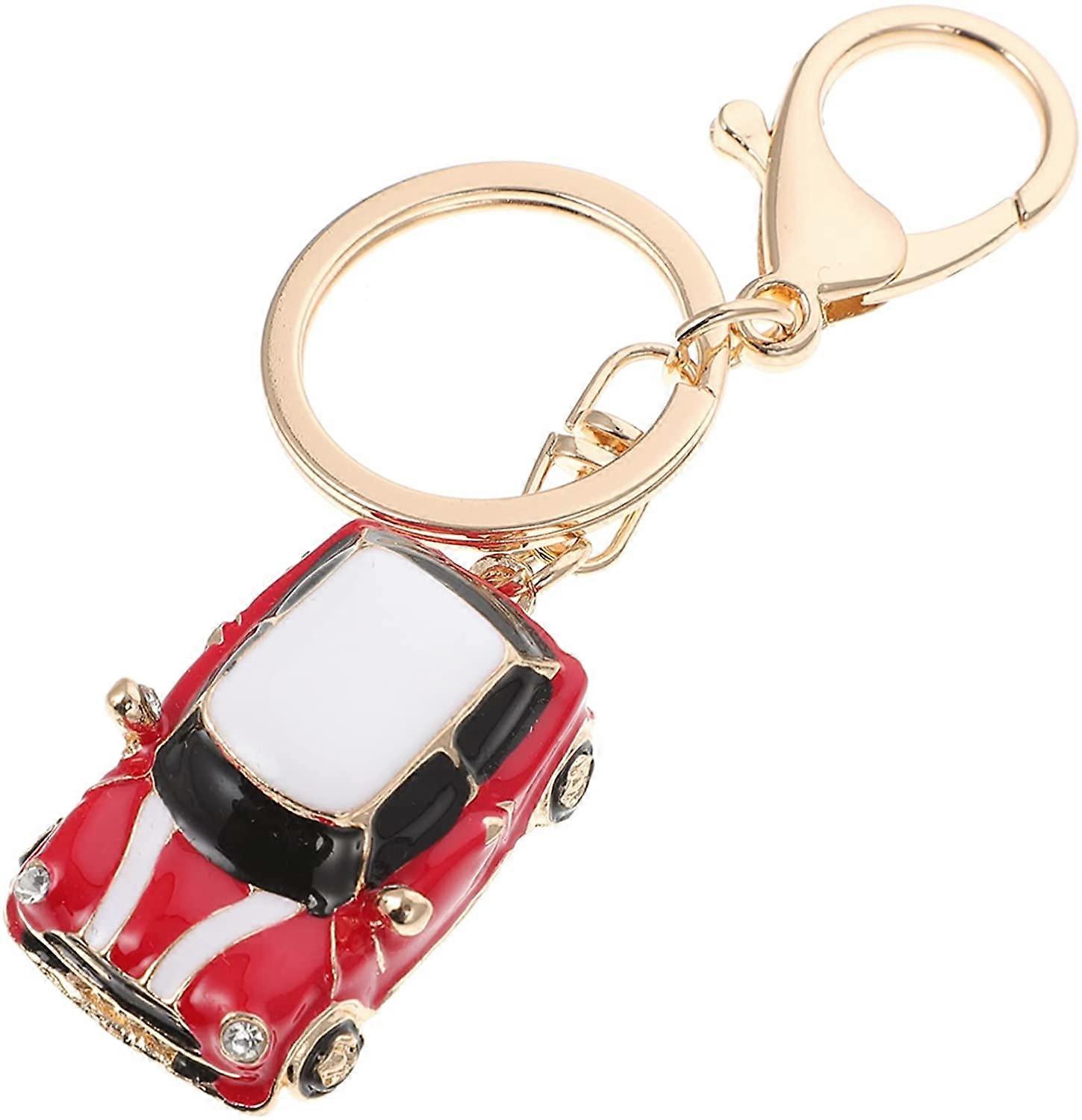 Delicate Romantic Keychain Ladybug Car Key Chain Comic Style Colorful Toy Cute Rhinestone Small Decoration Hand Key Chain Gift Mini Portable