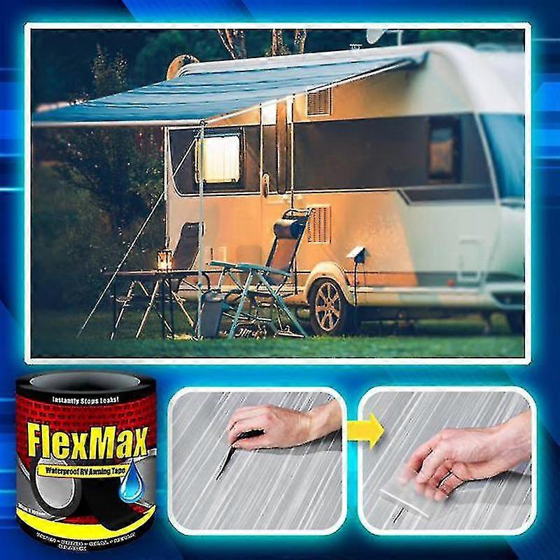 Wasserdichtes Klebeband für Wohnmobil-Markisen, leistungsstarkes wasserdichtes Klebeband, Reparaturband für Wasserrohrlecks, Rohrreparatur, Leckstopp