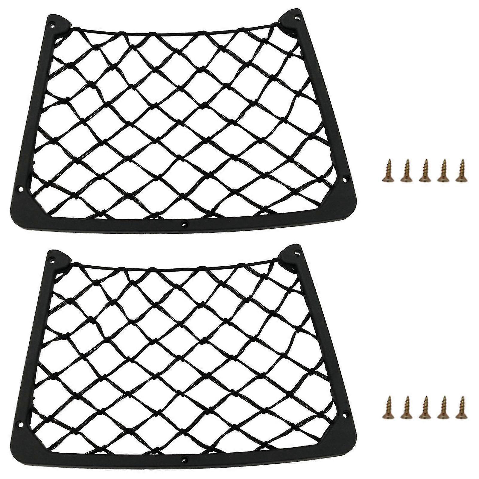 2pcs Large Capacity Universal Storage Net Camping For Campervans Wear Resistant
