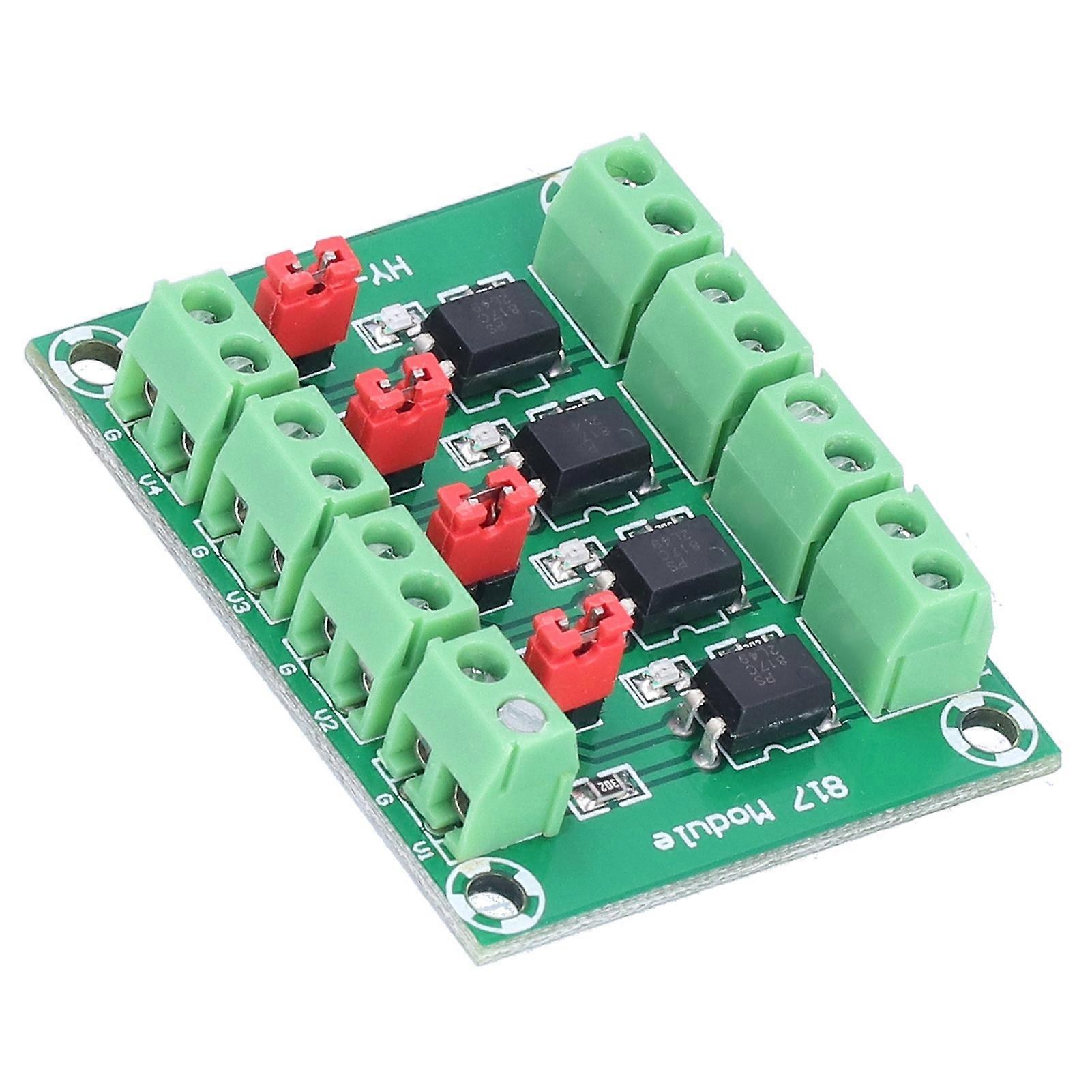 Voltage Control Adapter Module 4 Road 817 Optocoupler Anti Interference Photoelectric Isolation Module