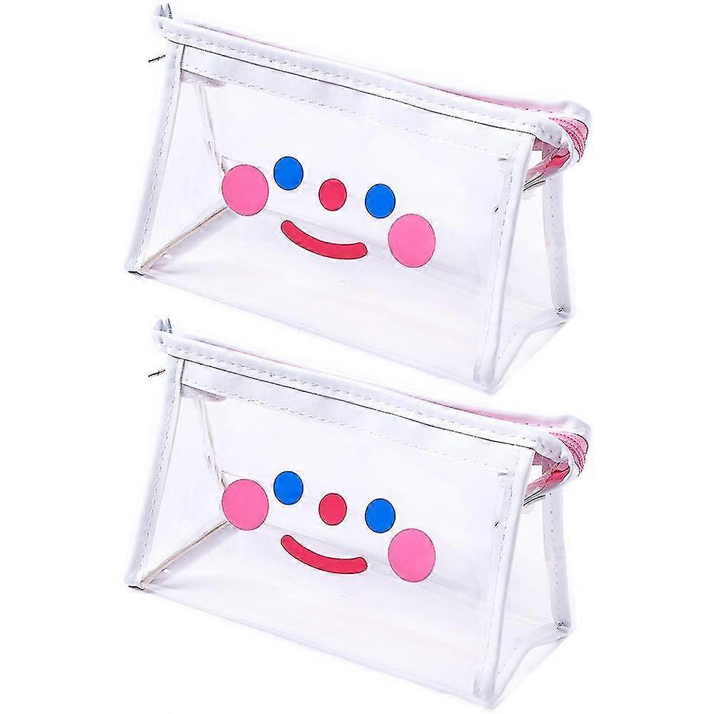 Transparent Waterproof Cosmetic Bag Organizer With Zipper, Transparent Triangular Pvc Bag Travel | Makeup Brushes | Stationery | Small Cra
