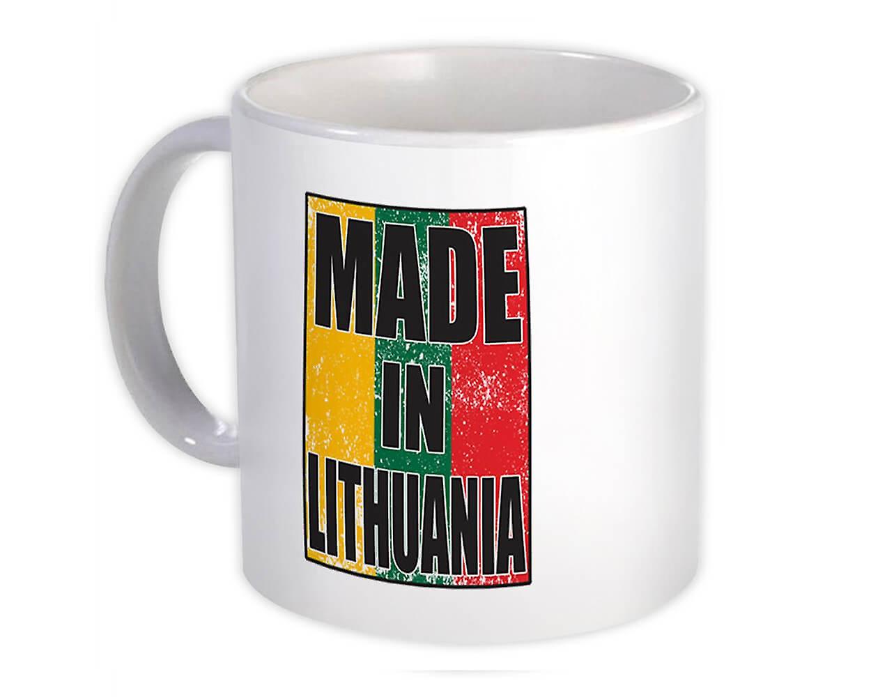 Gift Mug: Made In Lithuania Flag