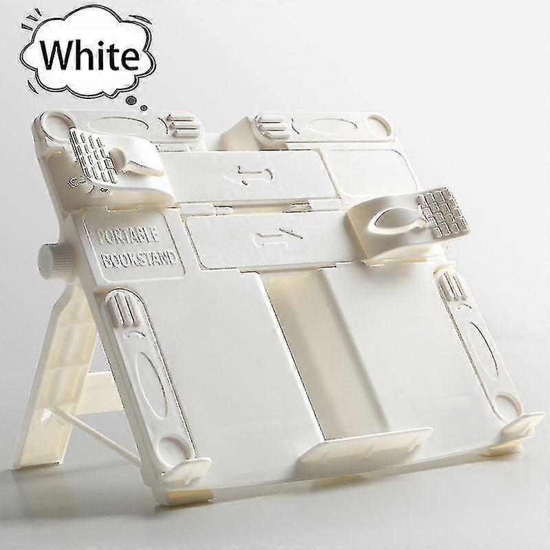 Supporto per libri di lettura regolabile Portatile antiscivolo in metallo pieghevole Libri di testo Tablet