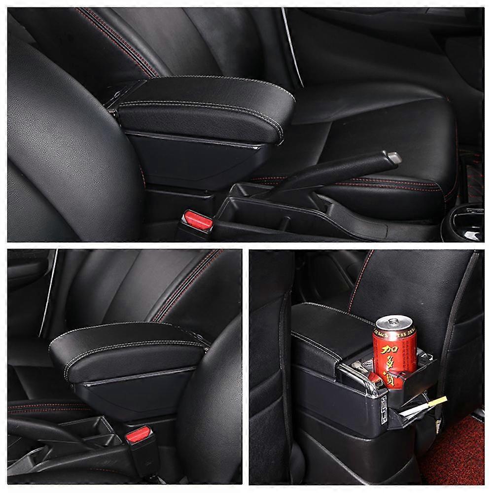 For SUZUKI SX4 Armrest Box With Multi-functional Suppoty PU Soft Cushion USB 2011-2022
