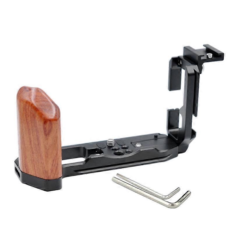 תושבת L צלחת שחרור מהיר עם החלפת אחיזת עץ למצלמת X-T4