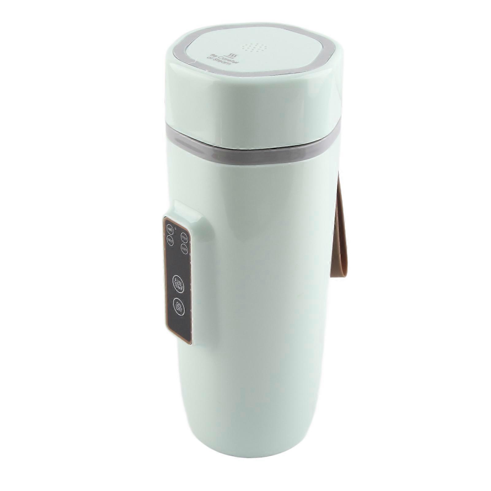 110V Portable Electric Water Kettle Green - Adjustable Temperature Digital Display Intelligent Control for Travel Use