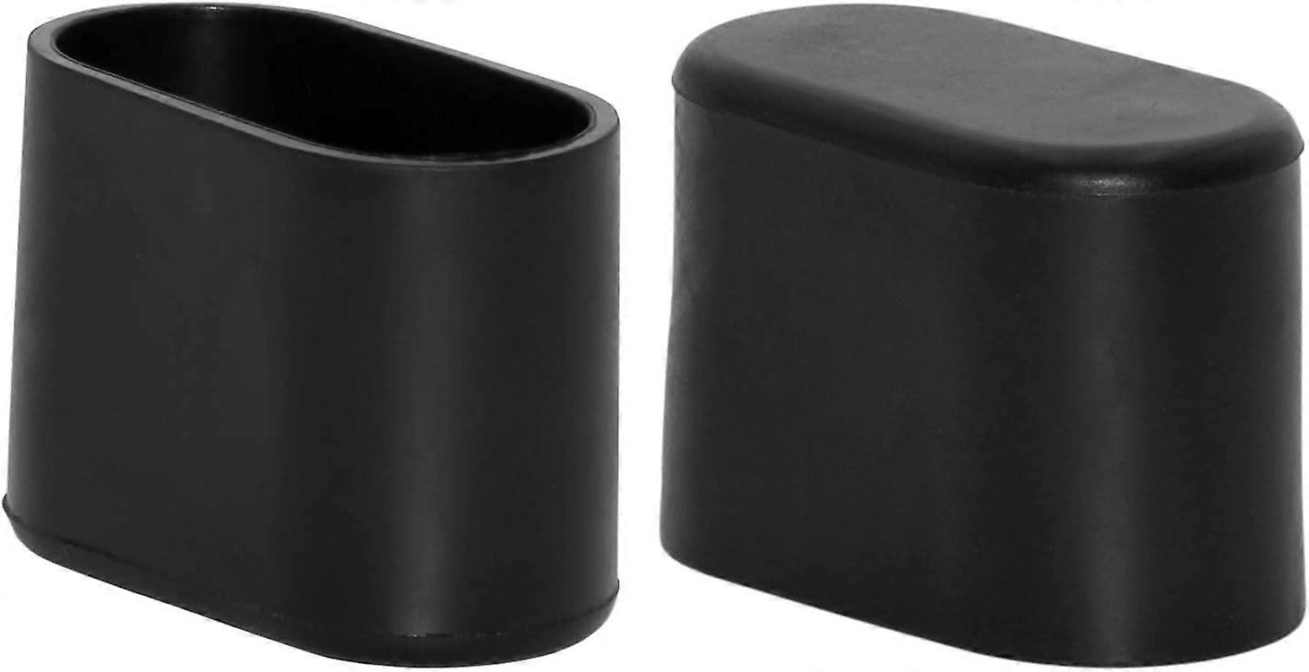 Stoelpoothoezen, zwart, 16 stuks (klein)