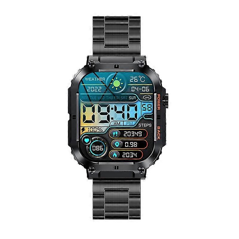 K57 Pro Call Smart Watch Black Three-beads