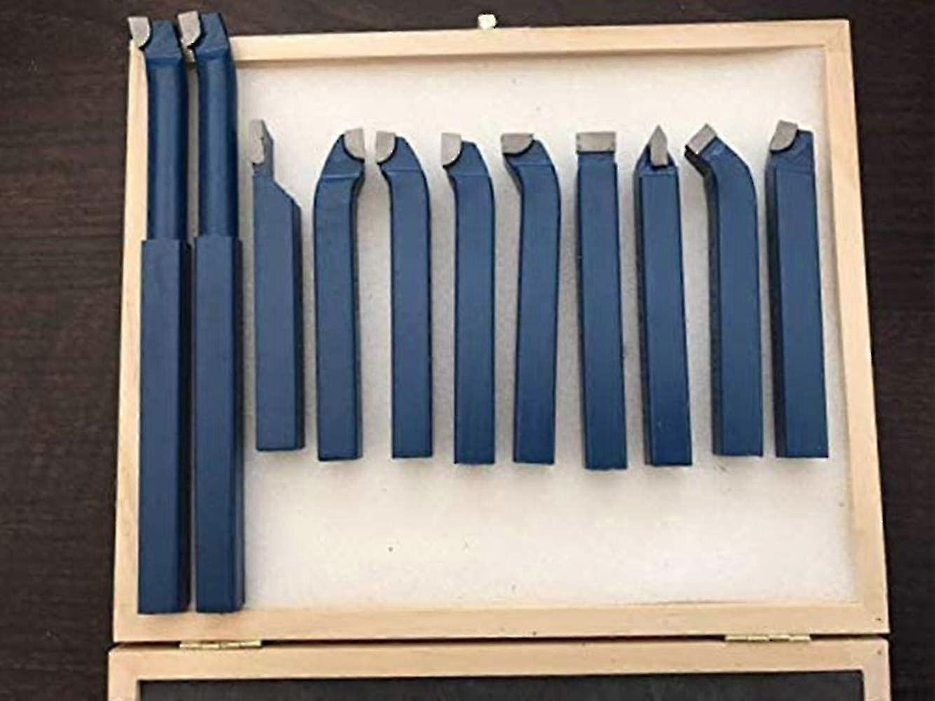 11pcs Carbide Tipped Lathe Lathe Tools Metal Cutting Tool Bits Set