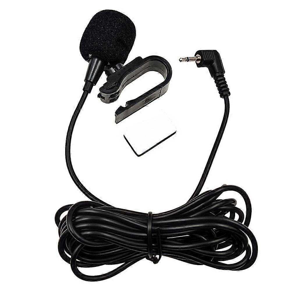 Araba Ses Mikrofonu 2.5mm / 3.5mm Klips Jack Fiş Mikrofon Stereo Kablolu Harici Mikrofon