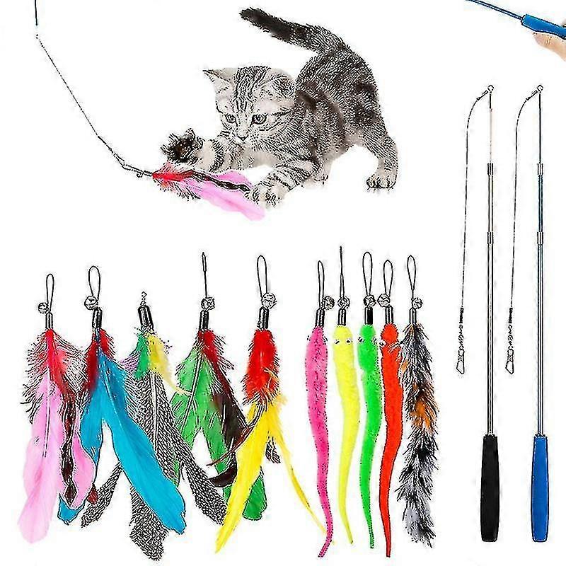 Cat Toys Interactive Cat Feather Wand